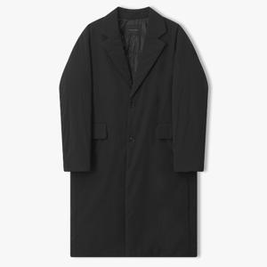 남성 25FW 블랙 오버핏 덕다운 패디드 싱글 코트 LLW21651