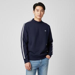 아미 3%   남성 스트라이프 슬리브 로고 맨투맨 HSW018 JE0005 491