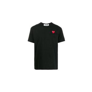 플레이 꼼데가르송 레드 하트 티셔츠 블랙 AX-T108-051-1