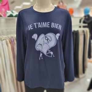 크로커다일레이디 DP01 하트라운드티셔츠 CLDFTS901