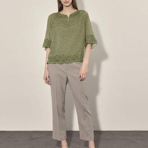 올리비아로렌 DP01 레오파드 불루종 블라우스 VOBNL4F7211