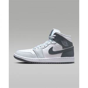 나이키 에어 조던 1 미드 여성 신발 - 화이트퓨어 플래티넘스모크 그레이 BQ6472-113 270040 (BQ6472-113)
