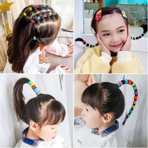 다양한 칼라로 예쁜 믹스 머리끈 100개 세트