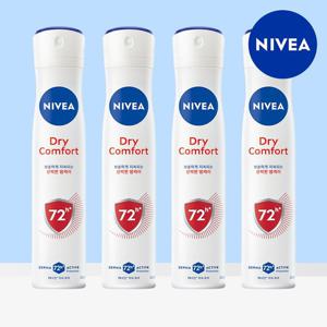 니베아 데오드란트 스프레이 드라이콤포트 200ml 4개