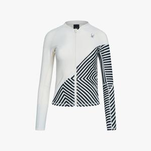 [스파이더] 여성 프로웹 레터링 로고 집업 래쉬가드 SPHMCNFT272WPTN