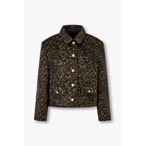 VOV보브 (7115410904) 레오파드 패턴 하프 자켓