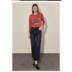 올리비아로렌 HC14 뒷밴딩 스판 와이드 데님 팬츠 VVCMP4F8261