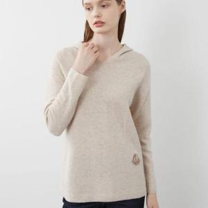 올리비아로렌 HC14 알파카 블랜드 후드니트 VVCBL3W9471