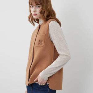 올리비아로렌 HC14 라운드 넥 캐시이머 베스트 VOCQC3W9251