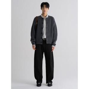 (456121SS25) [에잇세컨즈] 커브드 코튼 팬츠  블랙