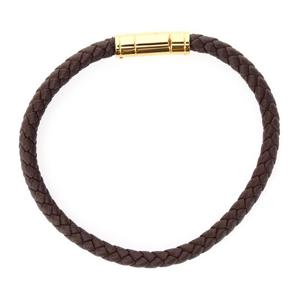 톰포드 로고 각인 브레이디드 가죽 팔찌 JM026 ALE009G1B095