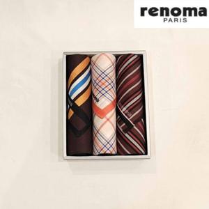 레노마 RDO202 남녀3매 선염 손수건 세트