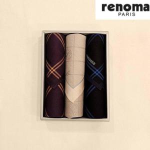 레노마 RDI301 남녀3매 선염 손수건 세트