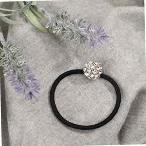 엔젤슈슈 크리스탈 방울 큐빅 머리끈 화이트 헤어끈