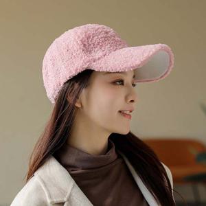 뽀글이양털캡 무지뽀글이모자 양털볼