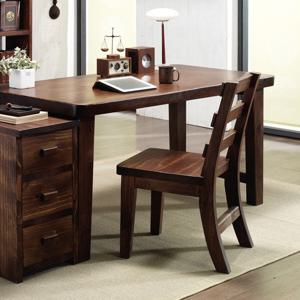 해찬솔 소나무 통원목 서재 책상세트(책상1200+서랍통+의자)