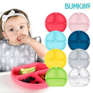 범킨스 실리콘 흡착 유아식판 3구