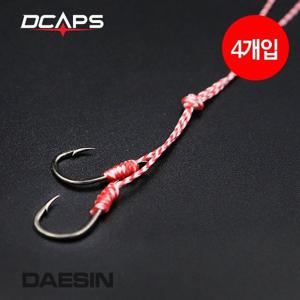 [캡스]캡스 타이라바 바늘 4개입 참돔바늘 교체훅 스페어훅