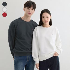 [게스][25FW] 유니 기모 삼각직조라벨 맨투맨 NP4KE405