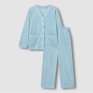 [JAJU/자주] 여 밍크 플리스 브이넥 파자마 세트 3종 택1