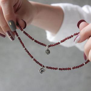 바이데이지 SB080 1월탄생석 가넷 원석팔찌