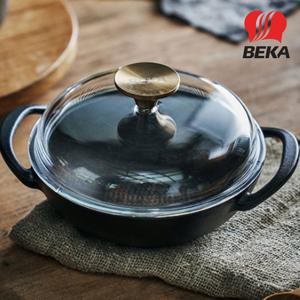 [베카][냄비증정] 시즈닝 무쇠 알라딘팟 20cm+유리뚜껑