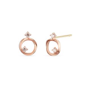 [도로시] 14k 트위스트 써클 귀걸이