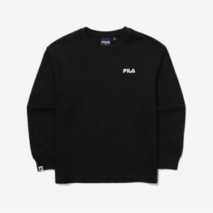 [39%OFF][휠라키즈] 에센셜 긴팔 티셔츠 (FK2RLG1101X_BLK)