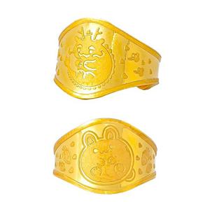 [한국금다이아몬드] 아기 순금 돌반지 용 토끼 24K 1.875g 택1 백일 선물