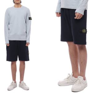 [스톤아일랜드(잡화)]24SS 남성 와펜 패치 플리스 반바지 (801563460 V0020 24S)