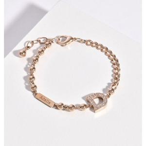 미니골드  14k [DIA 랩1.5][아델라] D&버블 링크팔찌 BJKS4003L