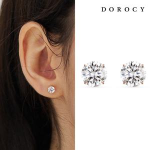 *새해특가*[도로시] 14k 모이사나이트 베이직 4프롱 귀걸이_5부