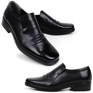 남성구두 M4970 천연가죽 4cm 신사화 펀칭디자인