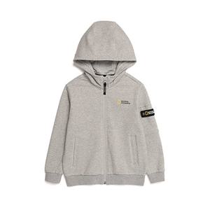 내셔널지오그래픽키즈 N213KFT910 슐리언 트레이닝 풀집업 MGREY
