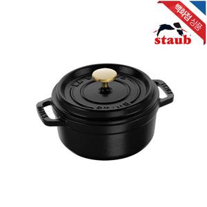 [스타우브]원형 꼬꼬떼 무쇠 주물 냄비 12 블랙 (ST101225)