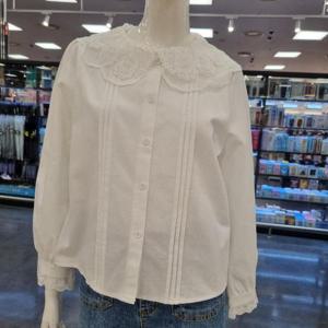 라티움 HC34 봄,가을  레이스카라셔츠 T2513Bl09