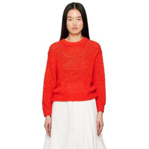 25 FW 스타우드 여성 오렌지 칼라 스웨터 251386F096005