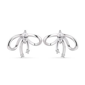 [도로시] 18k 델라 리본 랩 다이아몬드 귀걸이