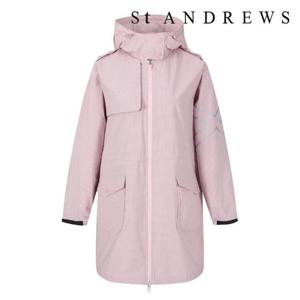 세인트앤드류스  (821E1JR004CO) 여성 패커블 체크 후드 레인 점퍼