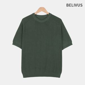 [빌리버스]빌리버스 남자 나그랑 니트 반팔 티셔츠 BRE063