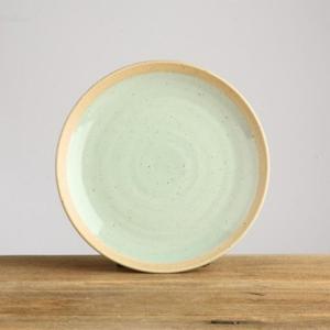 이천도자기 발수청자 원형 접시 중 23cm 그릇 식기