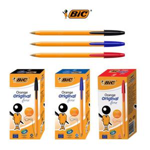 BIC 오렌지 유성볼펜 0.7MM 12자루 빅볼펜 빅유성볼펜 빅오렌지볼펜 부드러운볼펜 잘써지는볼펜 속기용볼펜