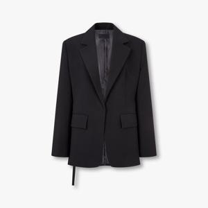 보브  (7115210302) 노치트 라펠 벨티드 오픈 자켓