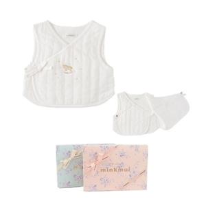 [밍크뮤]SC선물포장(아이보리)퓨어코니퀼팅베스트(35A7003001)2025FW 가을 겨울 조끼 아우터 A