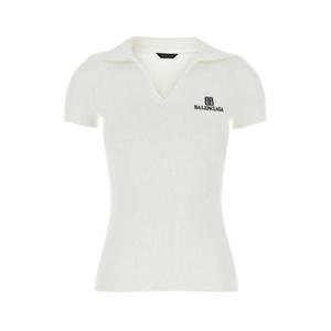 발렌시아가 반팔 티셔츠 835501T5231 9040 WHITE