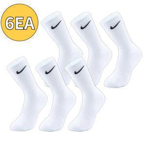 [6EA] 나이키 양말 에브리데이 쿠션 트레이닝 크루 삭스 화이트 SX7664-100