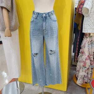 르피타 DP01 데미지  와이드 청바지 L255UJE652