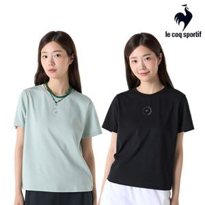 [르꼬끄] 여성 애슬레저 레귤러핏 면 티셔츠  QQ322ORS81