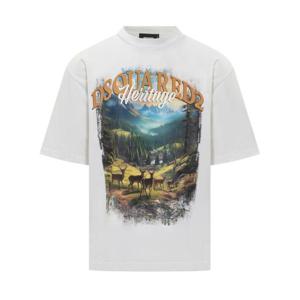 디스퀘어드2 반팔 티셔츠 S74GD1467S24583 100 WHITE