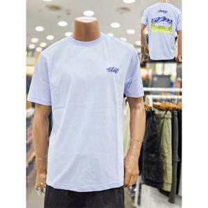 [지프]남녀공용 트레블 마운틴 반팔티셔츠(JQ0TSU382_MT)_DG